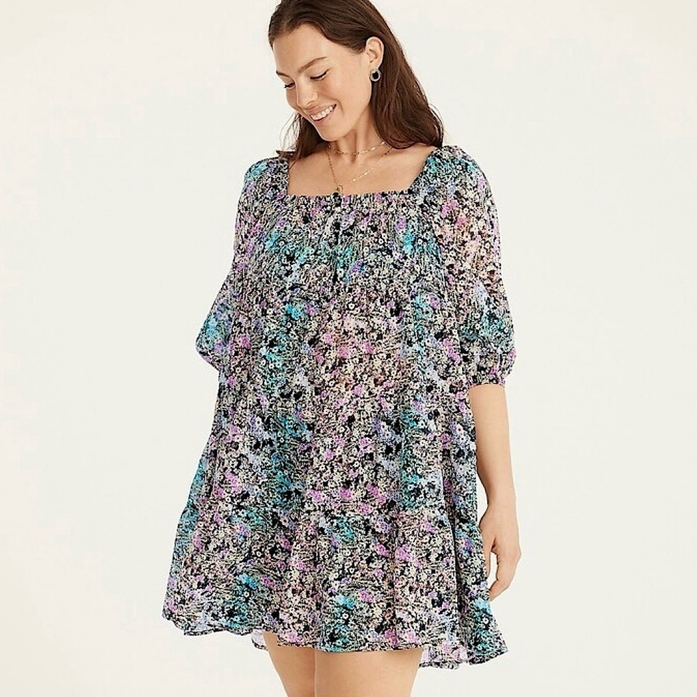 J. Crew Puff Sleeve Beach Dress